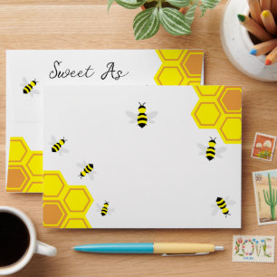 Bee Baby Shower Envelope