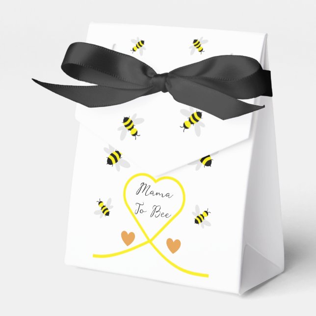 Bee Baby Shower Favour Box (Front Side)