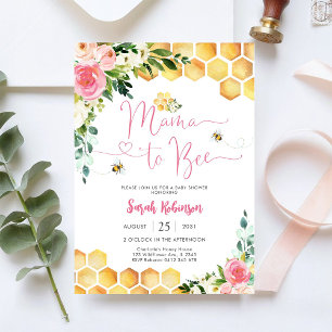 Bee Baby Shower Invitation