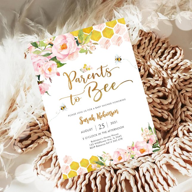 Bee Baby Shower Invitation (Creator Uploaded)