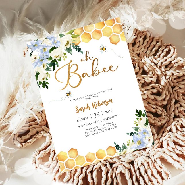 Bee Baby Shower Invitation (Creator Uploaded)