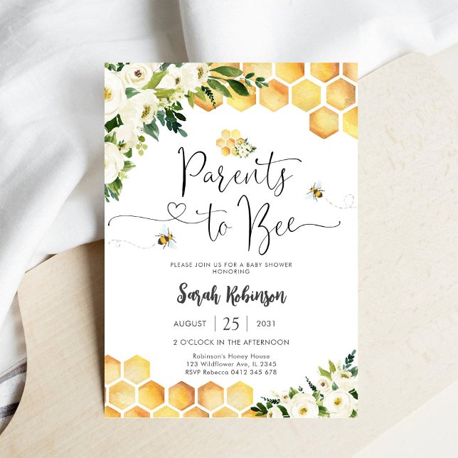 Bee Baby Shower Invitation (Creator Uploaded)
