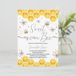  Bee Baby Shower Invitation