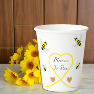 Bee Baby Shower Paper Cups