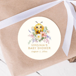 Bee Baby Shower Sticker