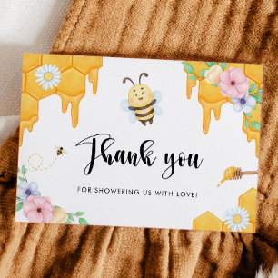 Bee Baby Shower Thank you Card