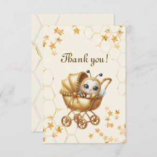  bee baby shower  thank you card