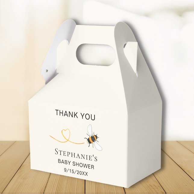Bee Baby Shower Thank You Favour Box (Creator Uploaded)