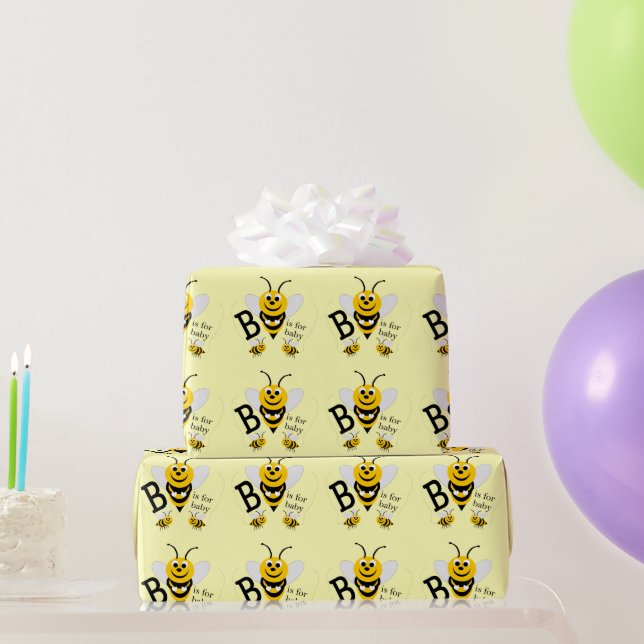 Bee Baby Wrapping Paper (Party Gifts)