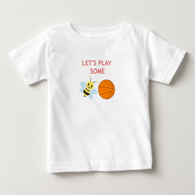 Bee Ball Romper Baby T-Shirt (Front)
