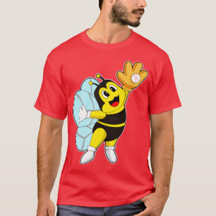 Bee Baseball Baseball glove T-Shirt
