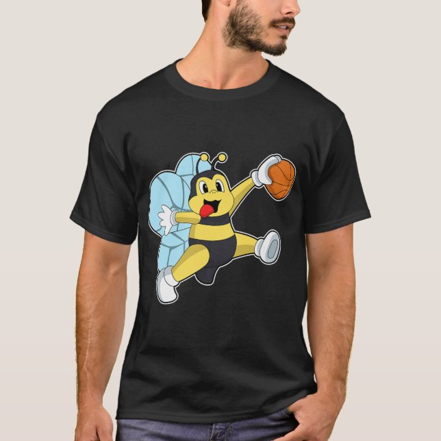 Bee Basketball Player Basketball Sports Premium  T-Shirt (Front)