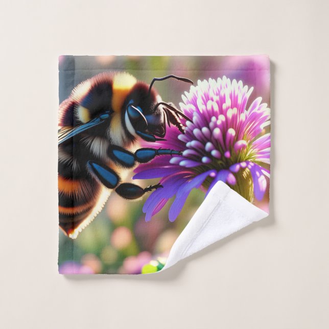 Bee Bath Towel Set (Wash Cloth)
