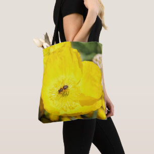 Bee Bathed in Yellow  Tote Bag