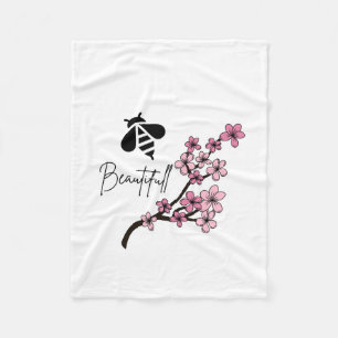 bee beautifull fleece blanket