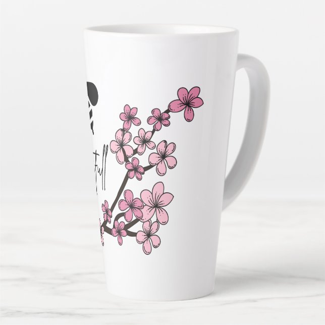 bee beautifull latte mug (Right Angle)