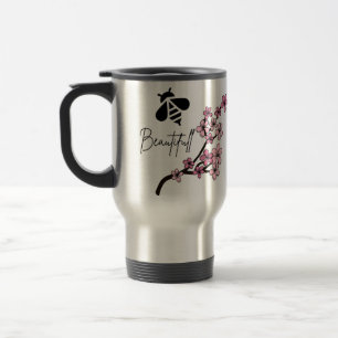 bee beautifull travel mug