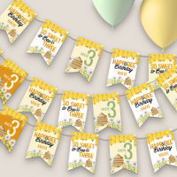 Bee Beehive and Honeycomb 3rd Birthday