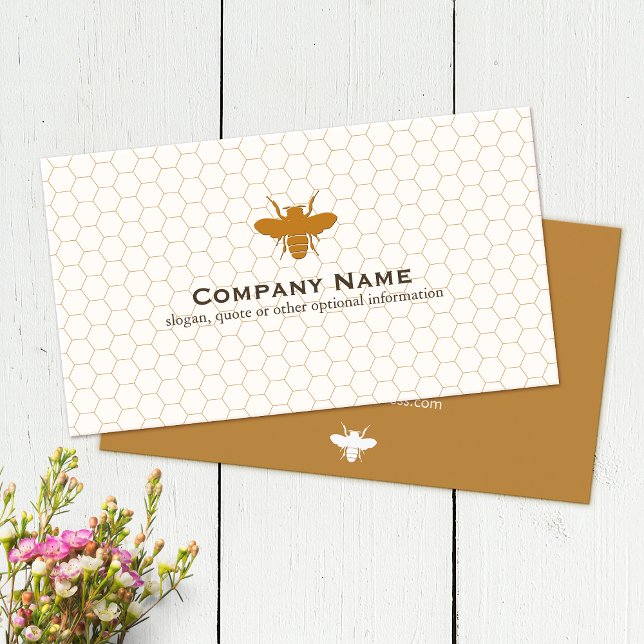 Bee BeeKeeper Honey Apiarist Business Card (Creator Uploaded)