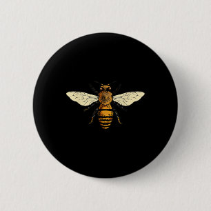Bee Beekeeper I Bees Environmental Protection Bee  6 Cm Round Badge