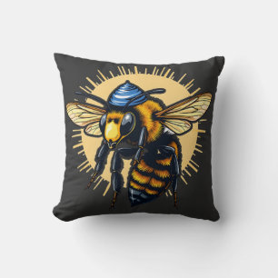 Bee Beekeeping Hanukkah Jewish Kippah Cushion