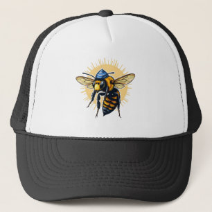 Bee Beekeeping Hanukkah Jewish Kippah Trucker Hat
