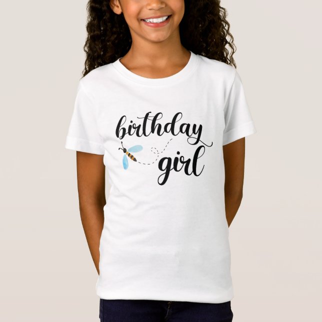 Bee Birthday Girl Shirt (Front)