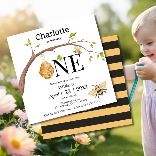 Bee Birthday Invite (Creator Uploaded)