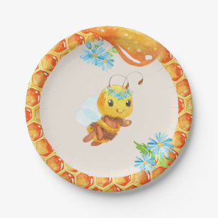 Bee Birthday Plate - Girl
