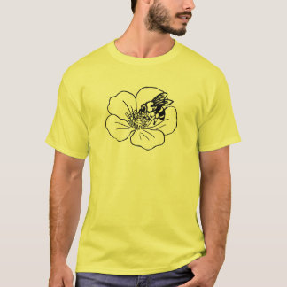 Bee Blossom Line Art Tee