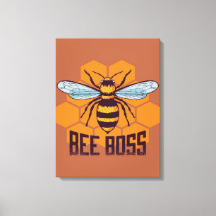 Bee Boss Bee Gifts ,I Love Bee, Beekeeping Gifts Canvas Print