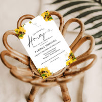 Bee bridal shower party invitation