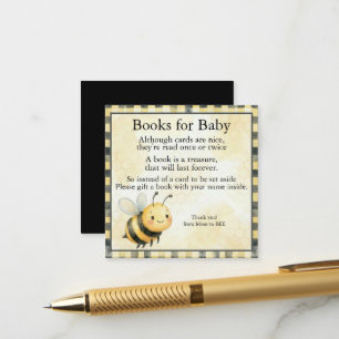 Bee Bug Boy Baby Shower Enclosure Card