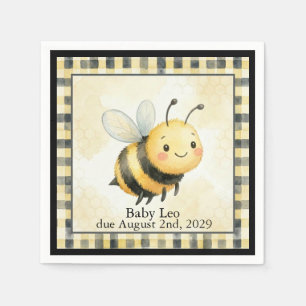 Bee Bug Boy Baby Shower Napkin