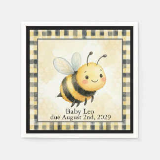 Bee Bug Boy Baby Shower Napkin