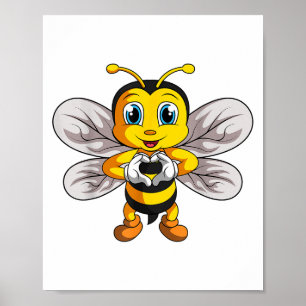 Bee Bumble Bee Kids Girls Boys _1  Poster