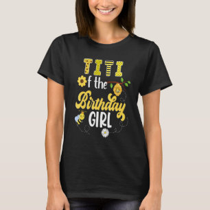 Bee Bumblebee Girl Birthday Hive Sweet 1st Party M T-Shirt