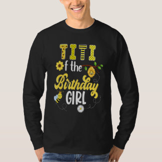 Bee Bumblebee Girl Birthday Hive Sweet 1st Party M T-Shirt