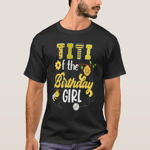 Bee Bumblebee Girl Birthday Hive Sweet 1st Party M T-Shirt