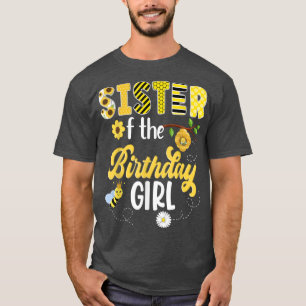 Bee Bumblebee Girl Birthday Hive Sweet 1st Party M T-Shirt