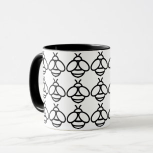 Bee bumblebee honey bee graph design image mug