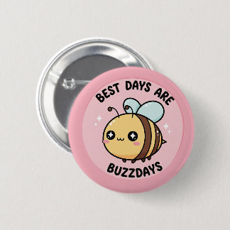 Bee Button – Cute Kawaii Bumblebee Pin