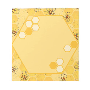 Bee Buzzing Honey Bees Cute  Notepad