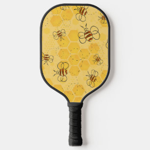 Bee Buzzing Honey Bees Cute Pickleball Paddle