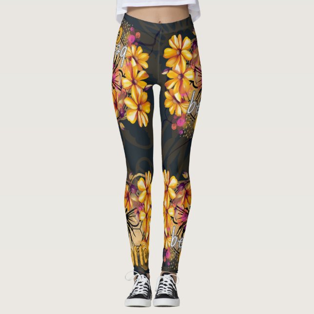Bee, caffe leggings (Front)