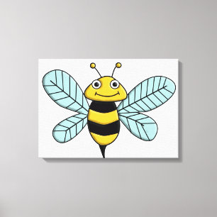 bee canvas print