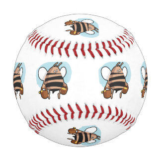 Bee cartoon baseball