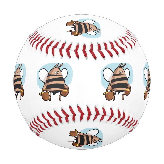 Bee cartoon baseball (Front)