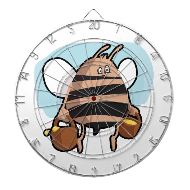 Bee cartoon dartboard (Front)