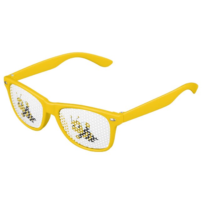 Bee cartoon kids sunglasses (Angled)